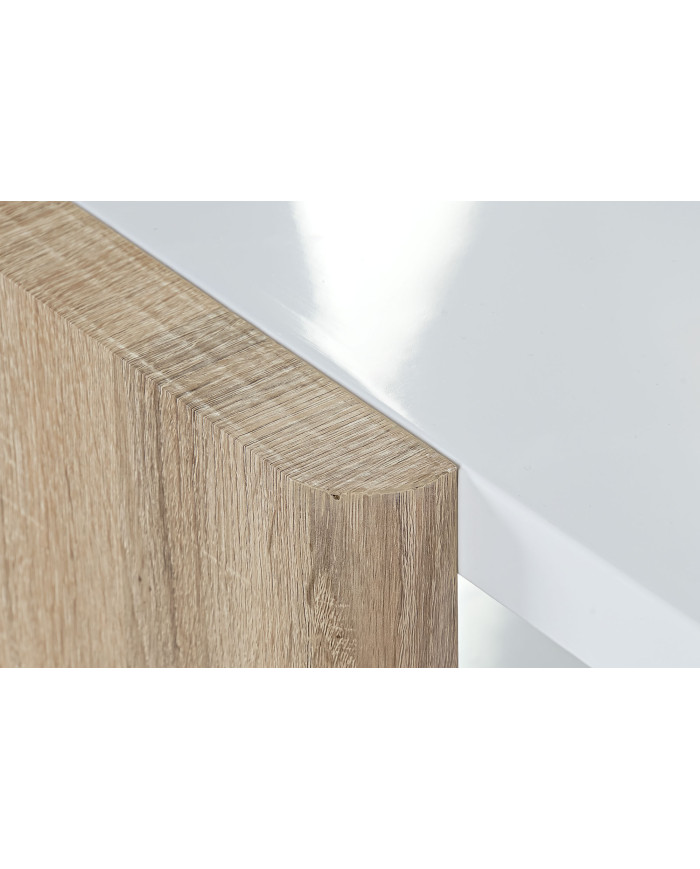 MESA CENTRO MDF CRISTAL 110X60X45 BLANCO