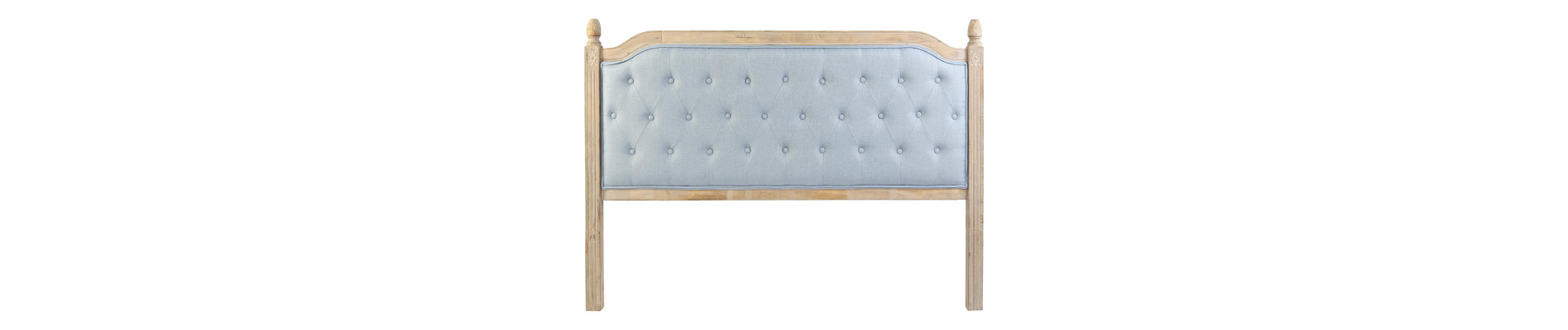 CABECERO CAMA POLIESTER RUBBERWOOD 180X8X135