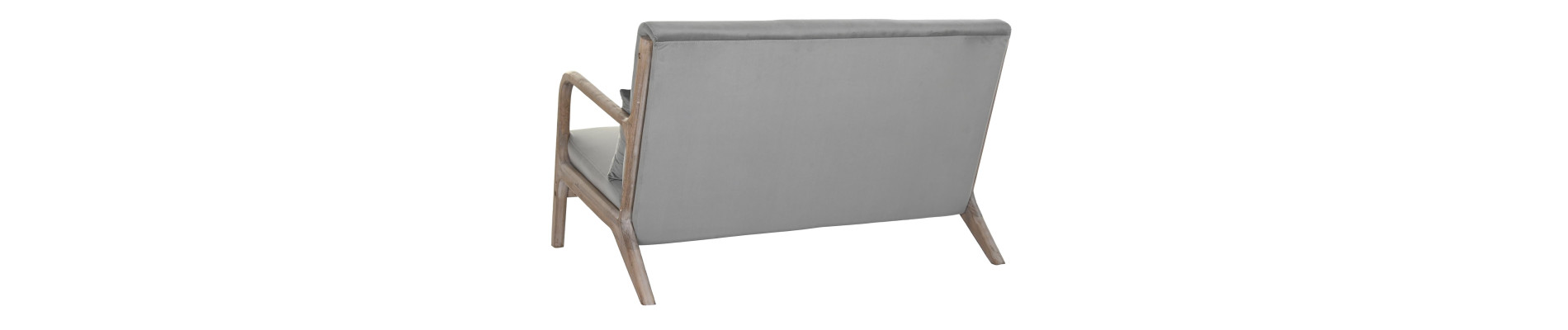 SOFA POLIESTER RUBBERWOOD 122X85X74 2 PLAZAS