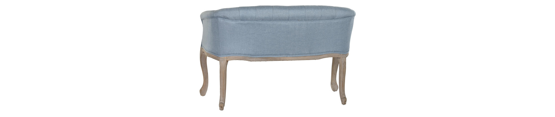 SOFA POLIESTER RUBBERWOOD 103X61X71 DECAPE AZUL