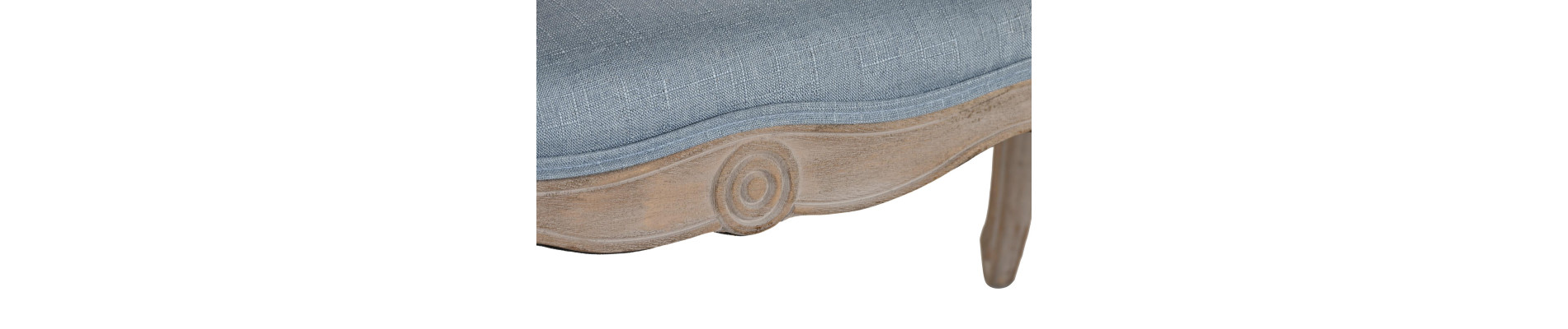 SOFA POLIESTER RUBBERWOOD 103X61X71 DECAPE AZUL