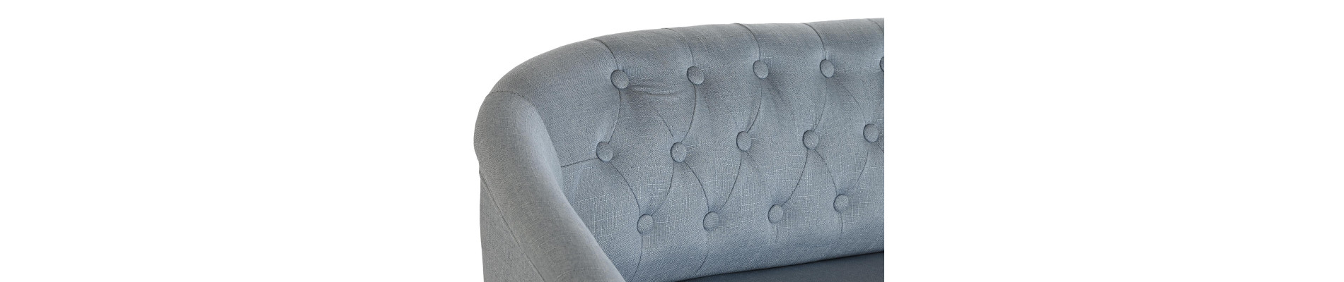 SOFA POLIESTER RUBBERWOOD 103X61X71 DECAPE AZUL