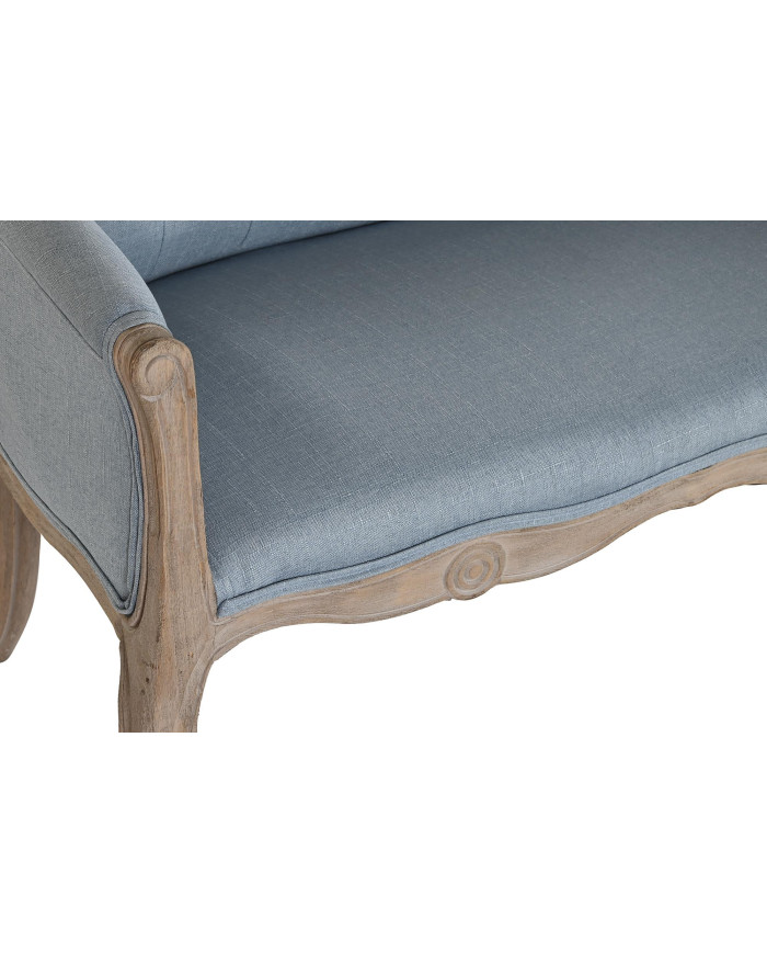 SOFA POLIESTER RUBBERWOOD 103X61X71 DECAPE AZUL