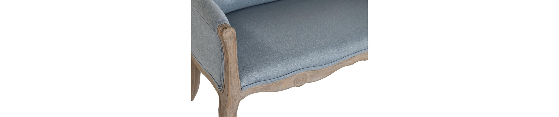 SOFA POLIESTER RUBBERWOOD 103X61X71 DECAPE AZUL