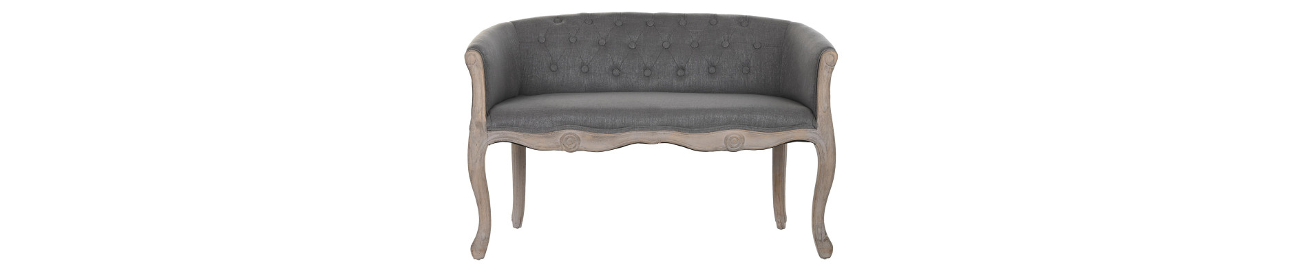 SOFA POLIESTER MADERA 107X61X71 ROSA