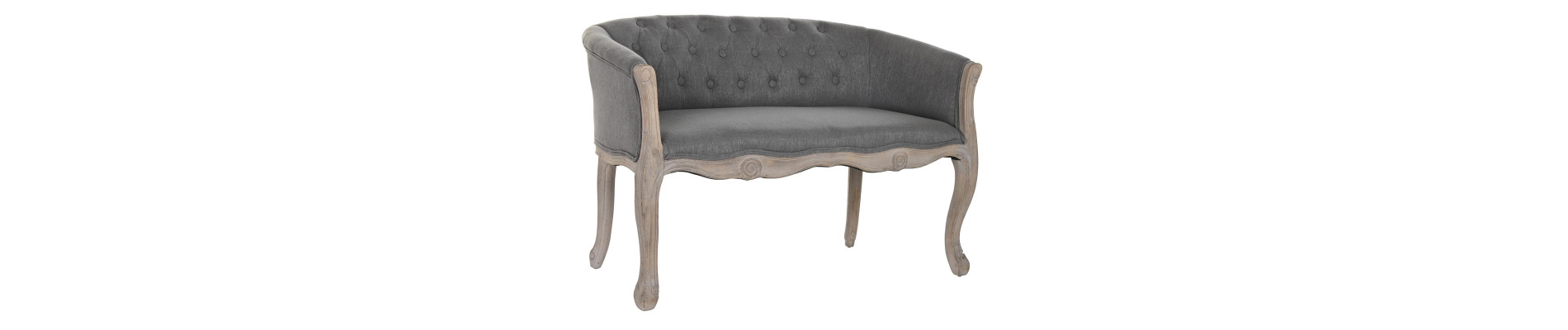 SOFA POLIESTER RUBBERWOOD 107X61X71 DECAPE