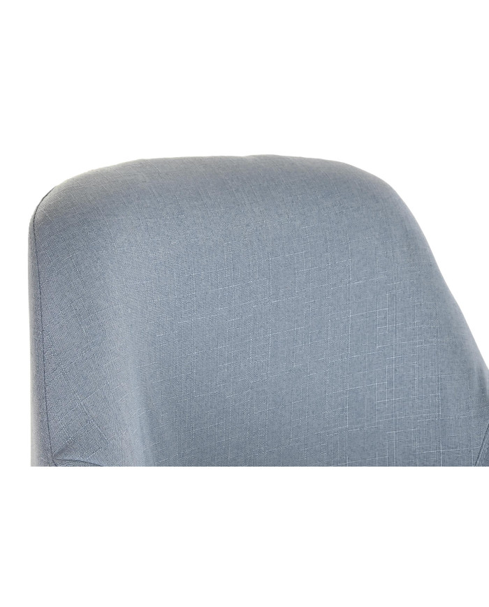 BUTACA POLIESTER MADERA 61X68X78 AZUL
