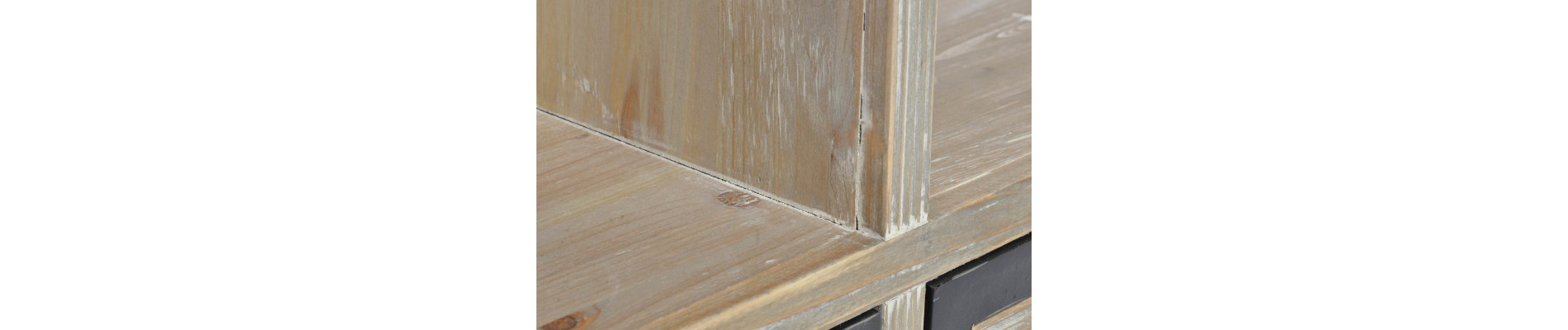 MUEBLE TV MADERA METAL 148X45X54 3 CAJONES NATURAL