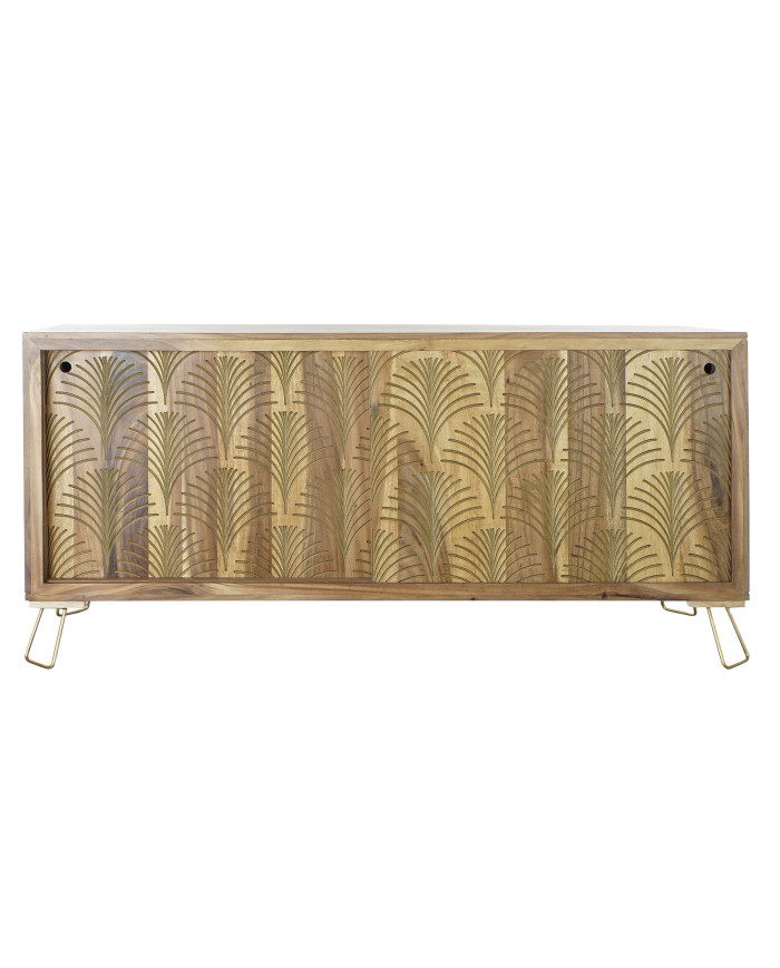 BUFFET SHEESHAM METAL 160X45X75 HOJA NATURAL