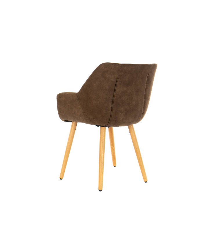 SILLA PU HAYA 60X62X81 MARRON CLARO