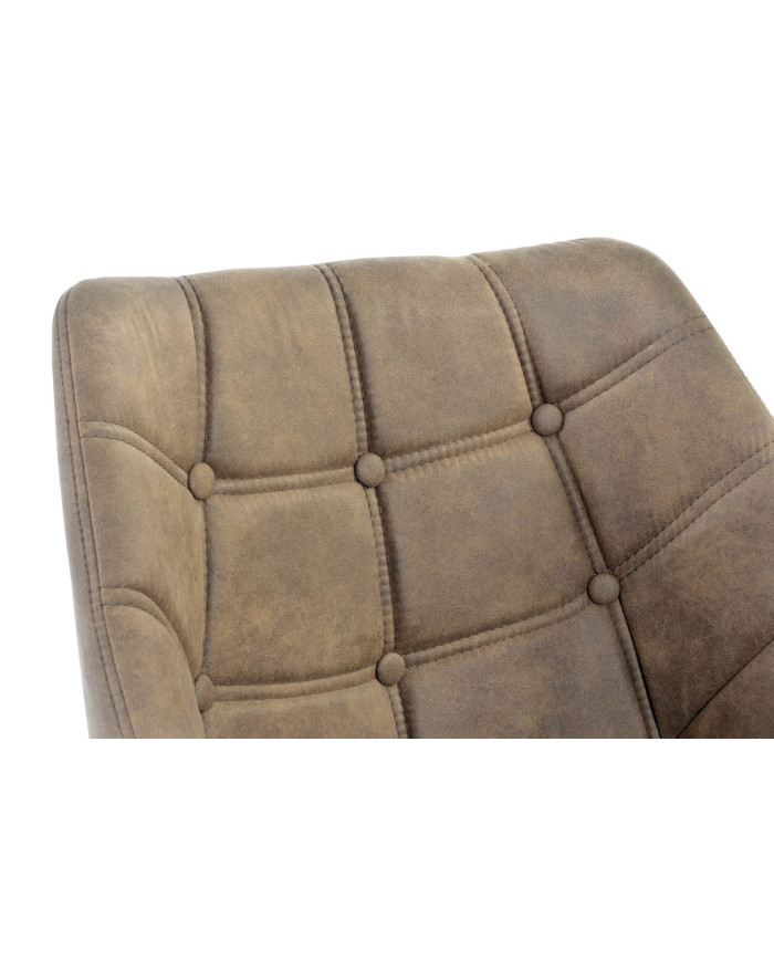 SILLA PU HAYA 60X62X81 MARRON CLARO