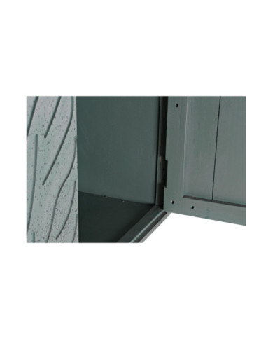 ARMARIO MADERA METAL 106X48X208 TURQUESA
