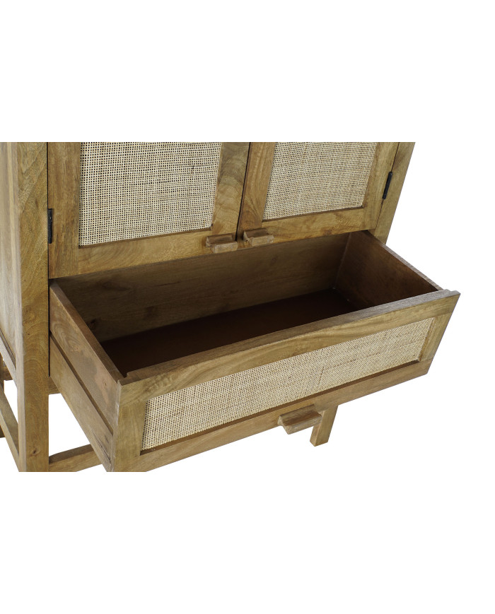 APARADOR MANGO RATAN 90X40X160 REJILLA MARRON