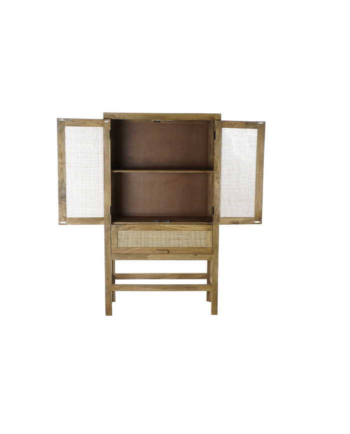 APARADOR MANGO RATAN 90X40X160 REJILLA MARRON