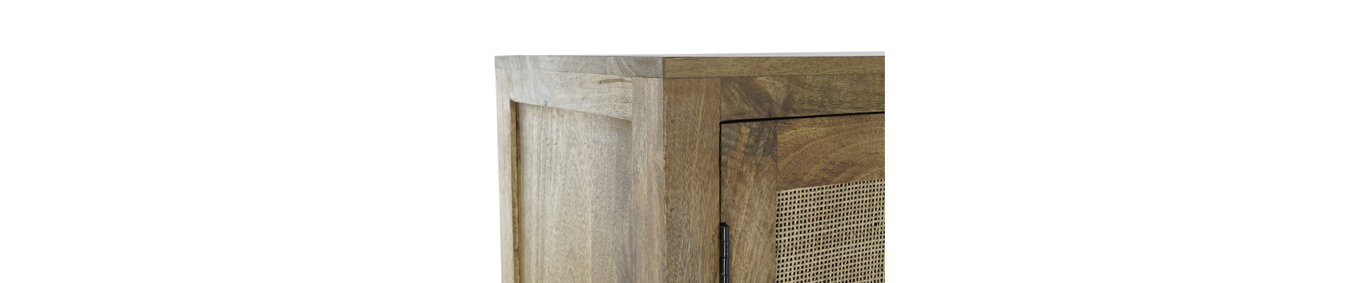 APARADOR MANGO RATAN 90X40X160 REJILLA MARRON