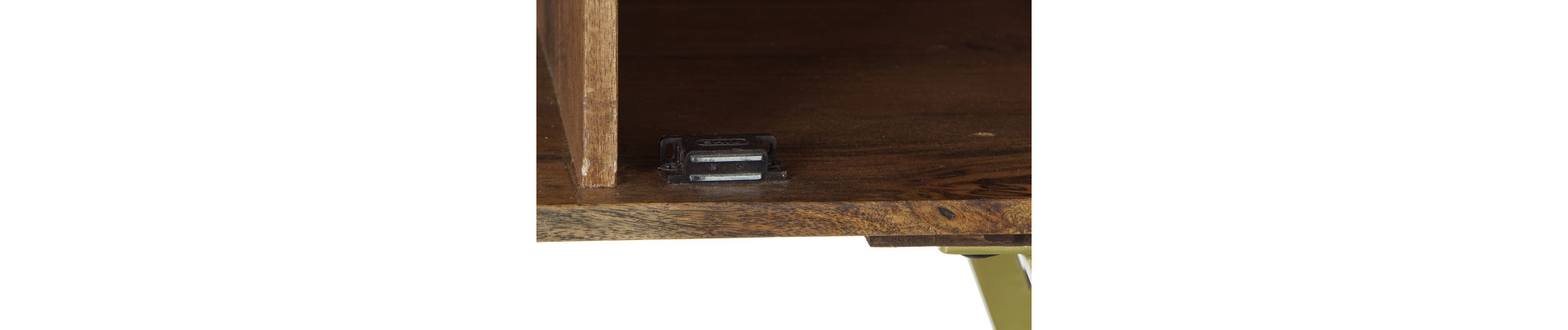 MUEBLE TV MANGO METAL 125X40X62,5 NATURAL NATURAL