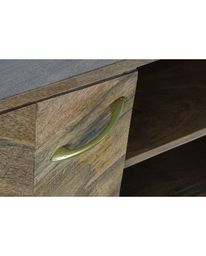 MUEBLE TV MANGO METAL 125X40X62,5 NATURAL NATURAL