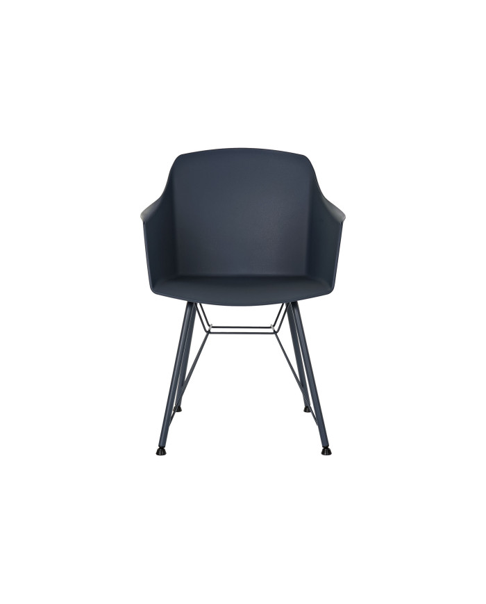 SILLA PP METAL 56X53X81 MATE AZUL MARINO