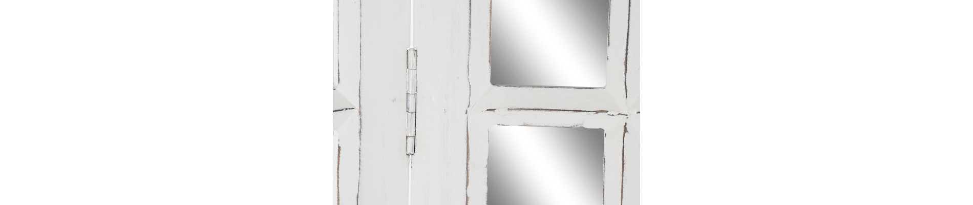 BIOMBO MANGO ESPEJO 112X2X183 VENTANA BLANCO