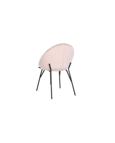 SILLA VELVET METAL 60X60X85 ROSA