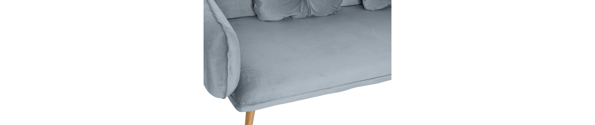 SOFA POLIESTER METAL 200X85X80 TERCIOPELO