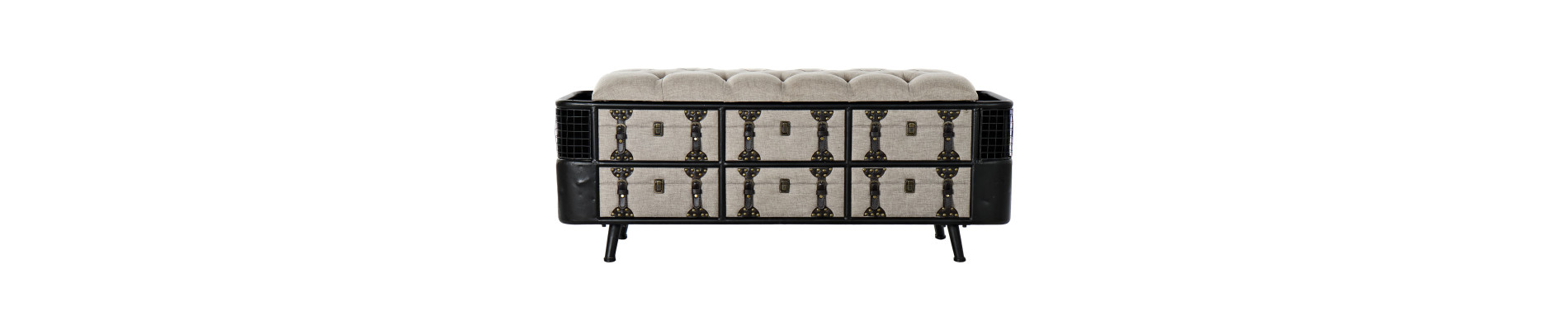 DESCALZADORA METAL PU 120X40X50 INSDUSTRIAL BEIGE