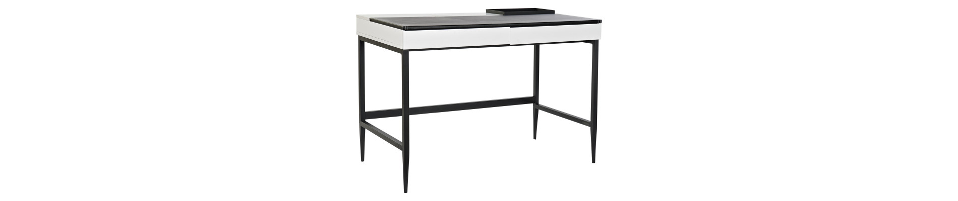 ESCRITORIO METAL MDF 135X60X102 NEGRO