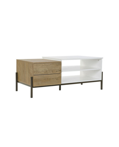 MESA CENTRO METAL MDF 114X55X47 BLANCO