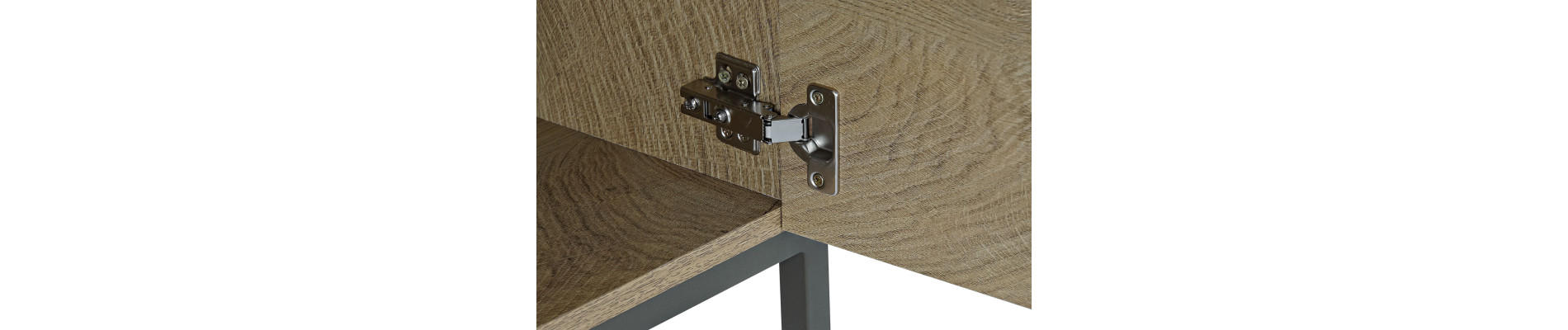MESA CENTRO METAL MDF 114X55X47 BLANCO