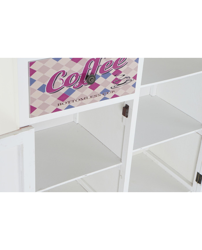CAJONERA MADERA MDF 79,5X35X136 COFFEE NATURAL