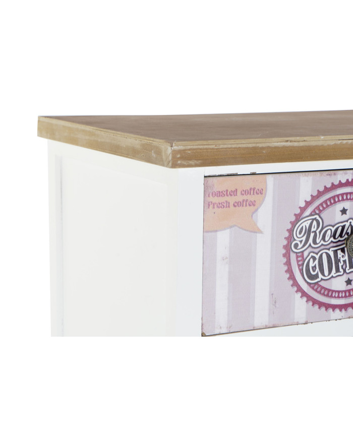 CAJONERA MADERA MDF 79,5X35X136 COFFEE NATURAL