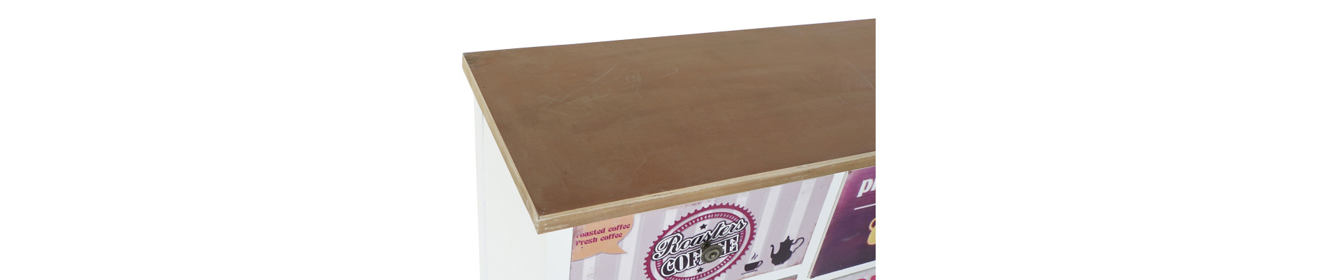 CAJONERA MADERA MDF 79,5X35X136 COFFEE NATURAL