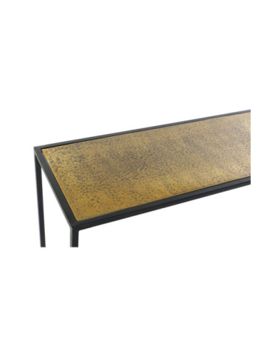 CONSOLA ALUMINIO 110X25X84 DORADO