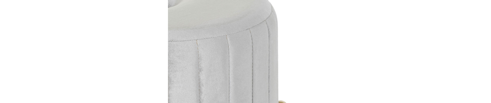 REPOSAPIES VELVET METAL 44X44X46 TERCIOPELO GRIS