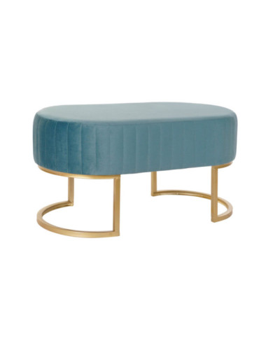 DESCALZADORA VELVET METAL 90X50X45 TERCIOPELO AZUL