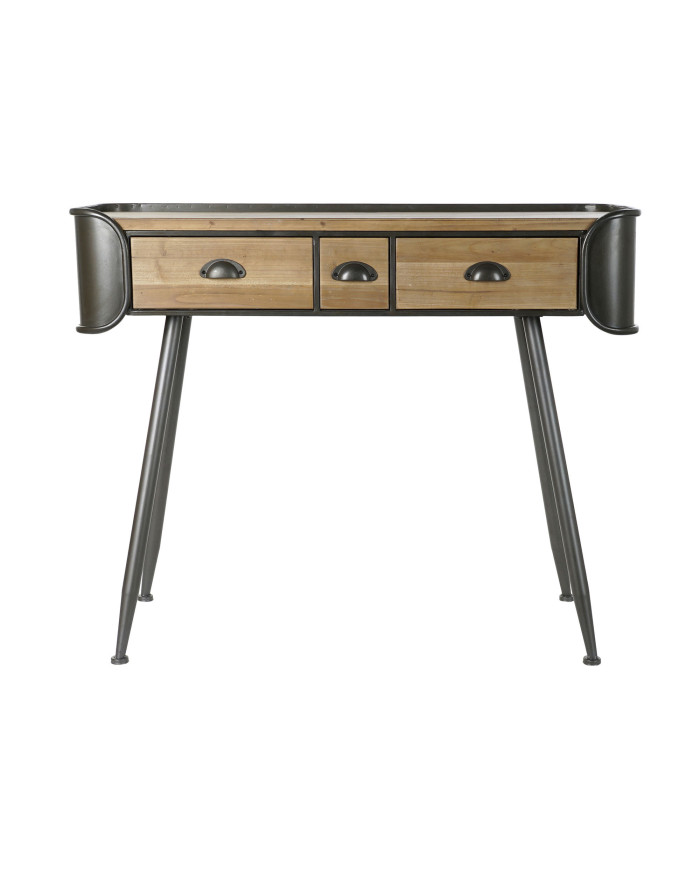 CONSOLA ABETO METAL 103X38X82,5 NATURAL