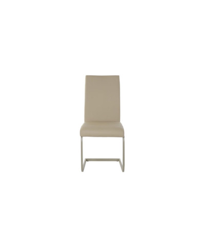 SILLA POLIESTER METAL 41X55X96 BEIGE