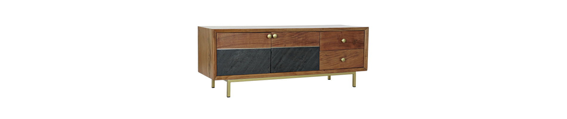 MUEBLE TV ACACIA 130X42X49 MARRON