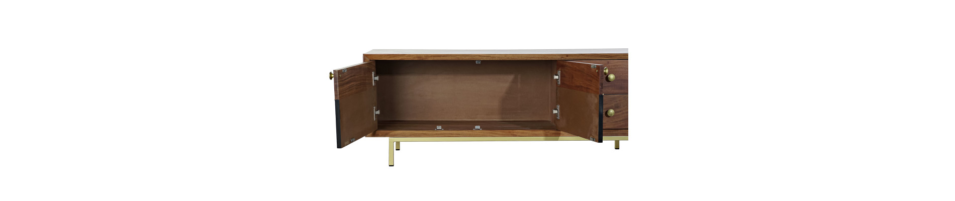 MUEBLE TV ACACIA 130X42X49 MARRON