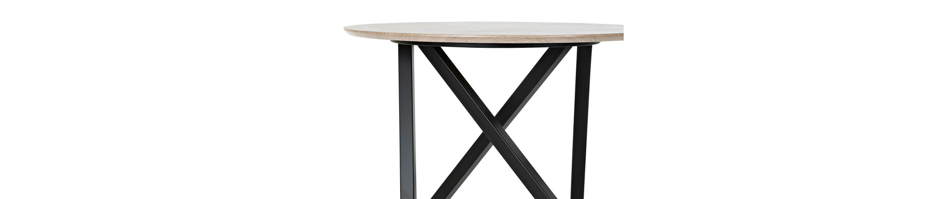 MESITA AUXILIAR METAL MADERA 65X65X49,5