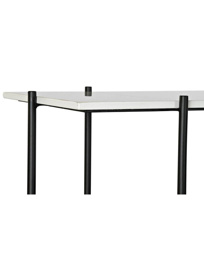 CONSOLA METAL MARMOL 120X40X80 NEGRO