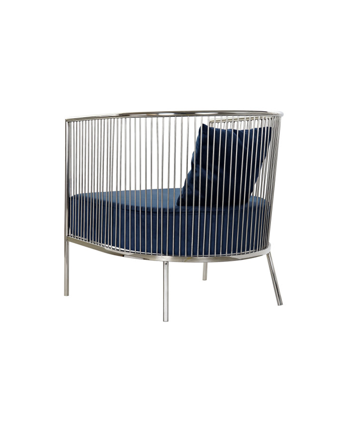 BUTACA ACERO POLIESTER 66X69X70 AZUL MARINO