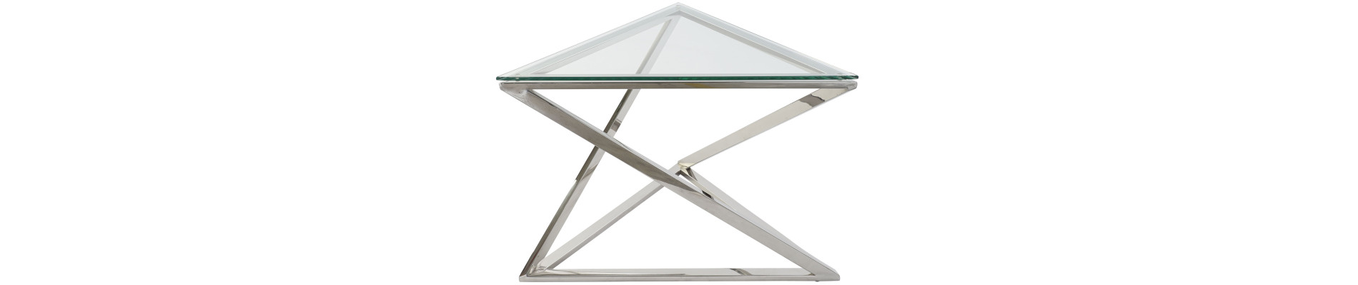 MESA CENTRO SET 6 ACERO CRISTAL 137,5X120,5X46