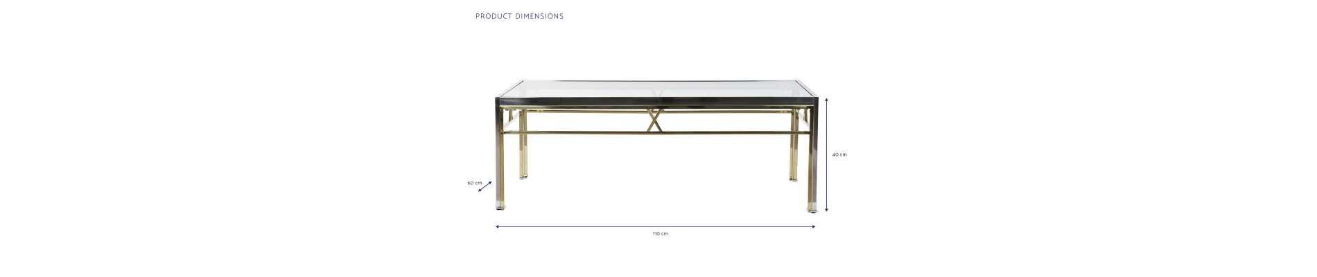 MESA CENTRO ACERO CRISTAL 110X60X40 PLATEADO