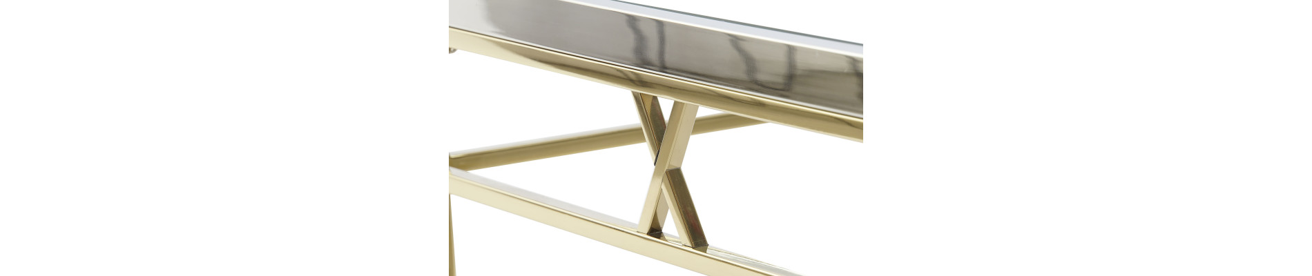 MESA CENTRO ACERO CRISTAL 110X60X40 PLATEADO