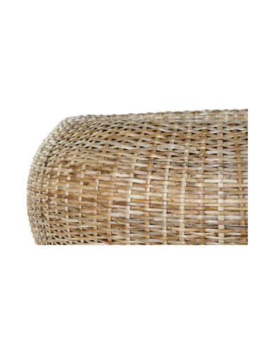 MESA CENTRO RATAN CRISTAL 82X82X48 NATURAL NATURAL