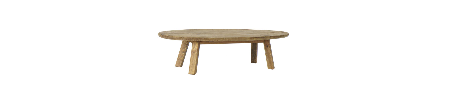 MESA CENTRO MADERA RECICLADA 140X60X35 NATURAL