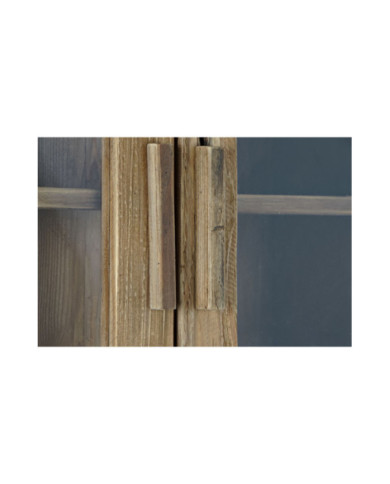 ESTANTERIA MADERA RECICLADA CRISTAL 90X40X160