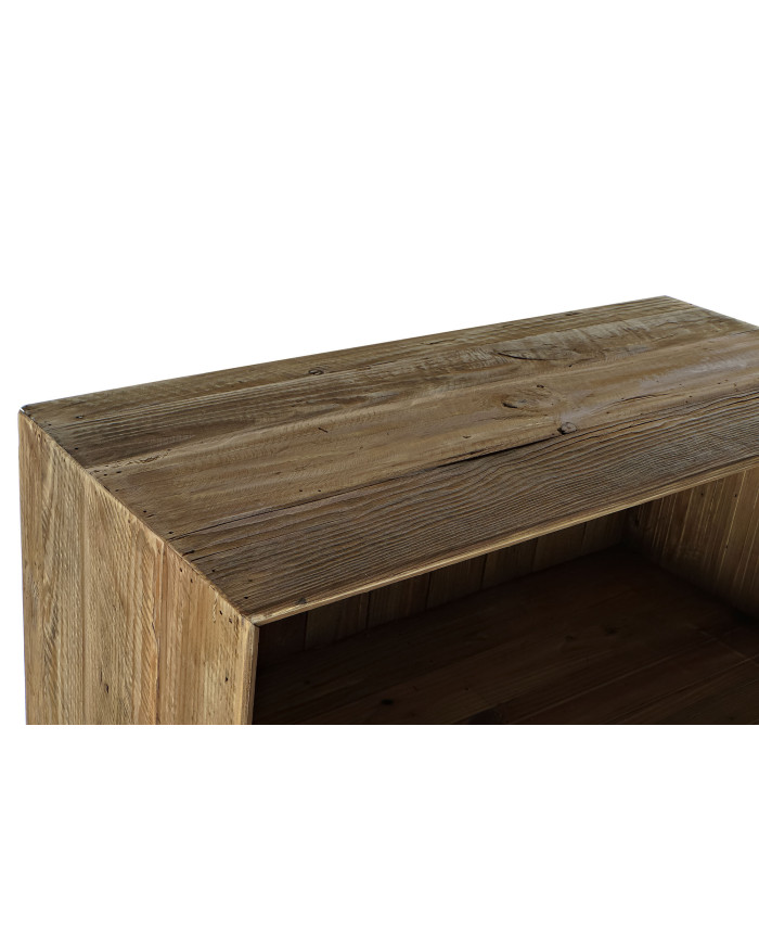 ESTANTERIA MADERA RECICLADA CRISTAL 90X40X160