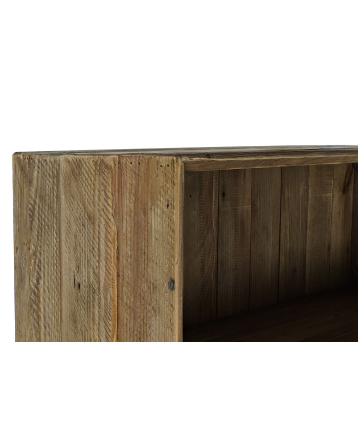 ESTANTERIA MADERA RECICLADA CRISTAL 90X40X160